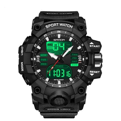 Sanda Green Light Alarm Clock – Waterproof & Shockproof Prime Mart