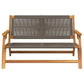 Grey Acacia Wood Garden Furniture – 78 x 122 x 73 cm Prime Mart