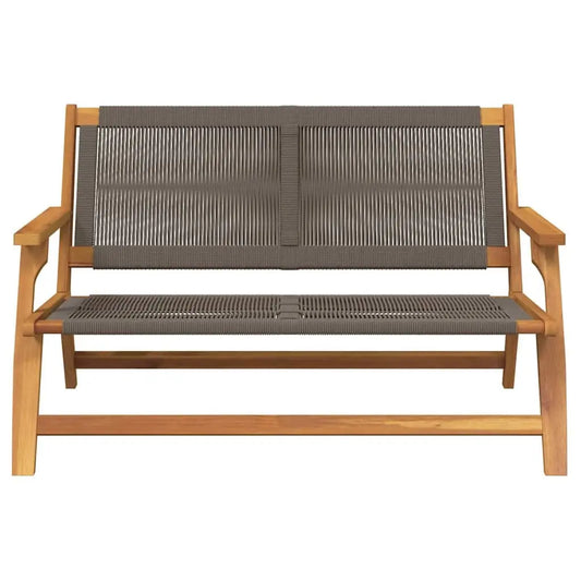 Grey Acacia Wood Garden Furniture – 78 x 122 x 73 cm Prime Mart