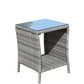 Outdoor Patio Coffee Table – Clear Tempered Glass Prime Mart