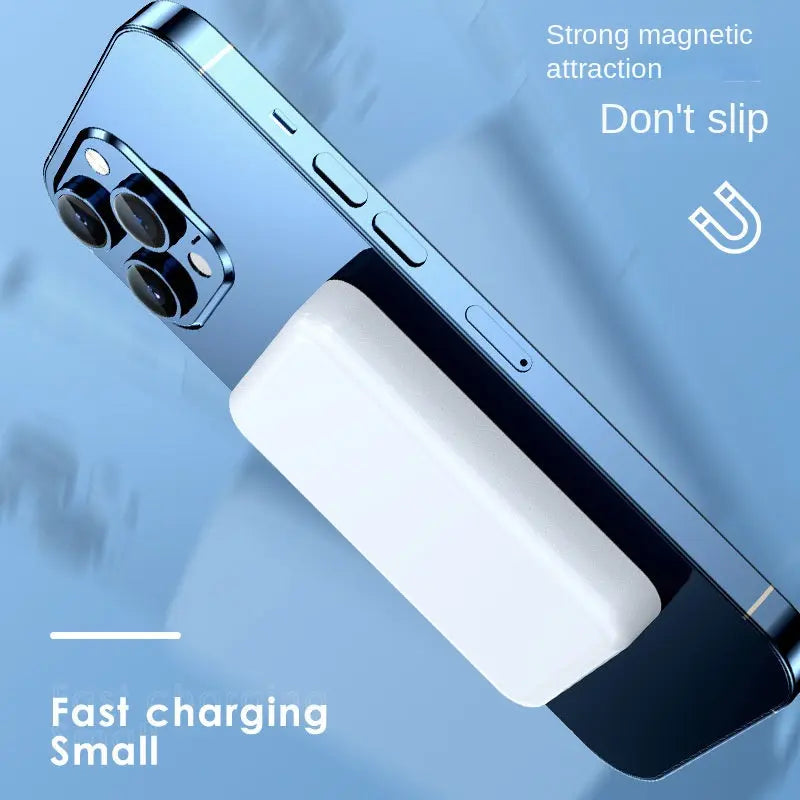 3c Certified Magnetic Absorber Wireless Power Bank Super Fast Charging Back Clip Mobile Power Prime Mart