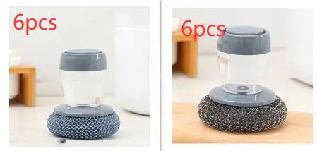 Kitchen Soap Dispensing Palm Brush Cleaner – Prime Mart Prime Mart