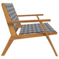 White Acacia Wood Garden Furniture – 122 x 78 x 73 cm Prime Mart