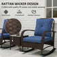 Rattan Chaise Lounge Chair, Wicker Patio Furniture Set Prime Mart