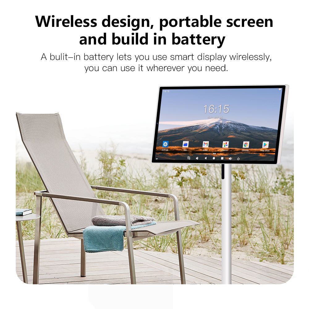 24" Android Touch TV | 8-Core, 128GB, 13MP Camera, Rotatable, Battery