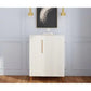Modern White Sideboard Cabinet with Gold Handles Prime Mart