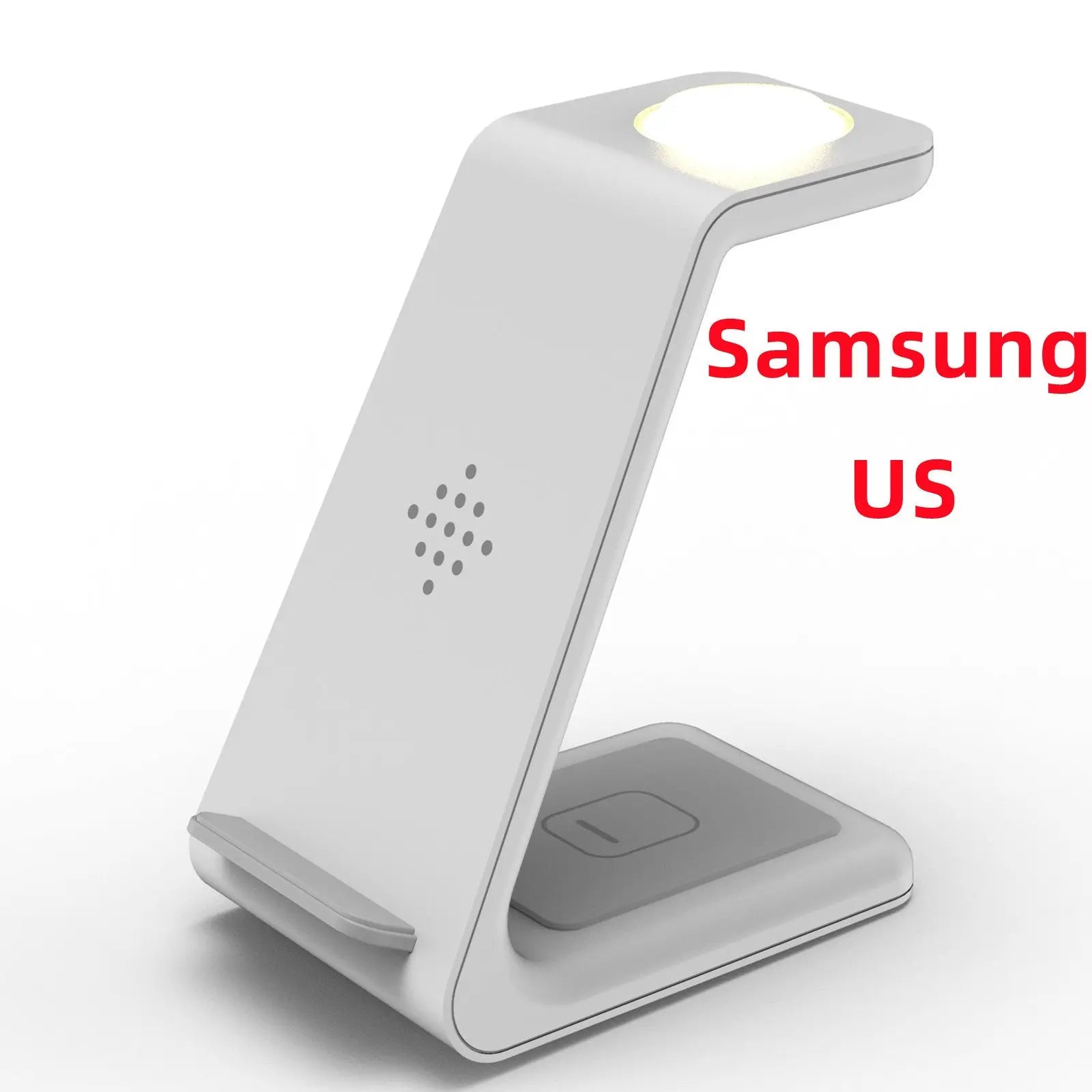 Prime Mart 3-in-1 Fast Charging Station – Wireless Quick Charge Dock & Phone Stand Prime Mart