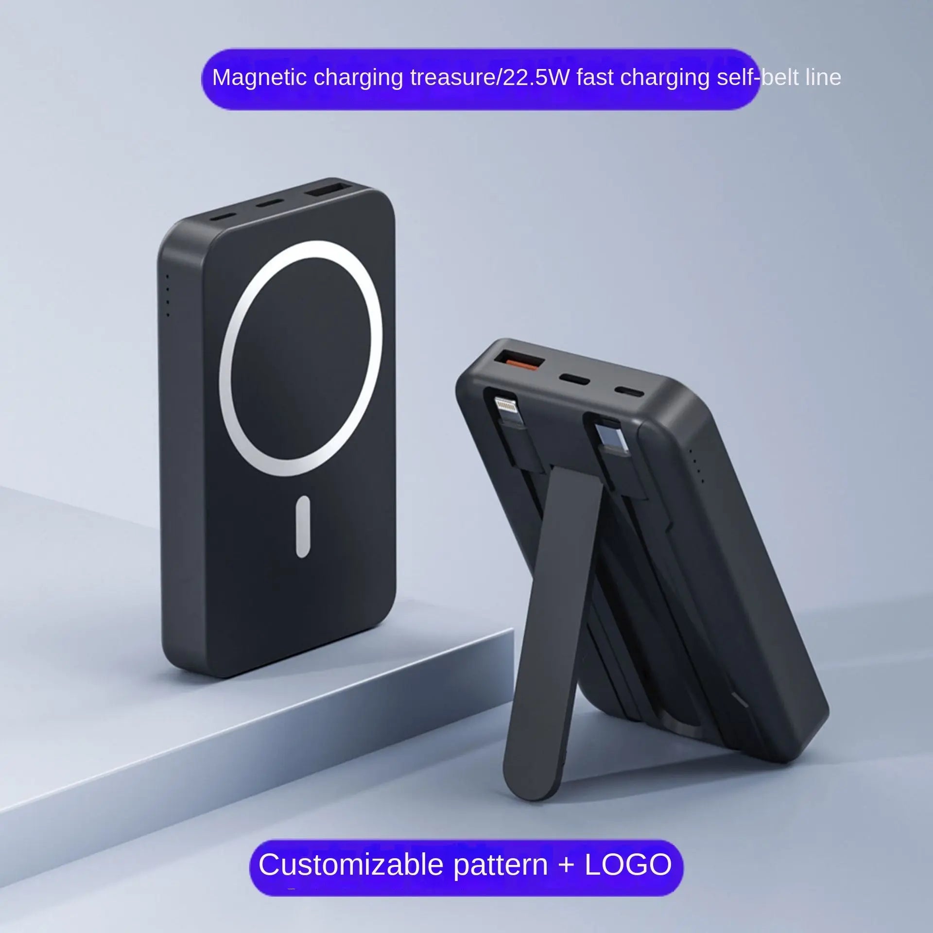 Magnetic Power Bank Comes With Wired Wireless Charging Magsafe Mini Shared Fast Charging Mobile Power Power Bank Prime Mart