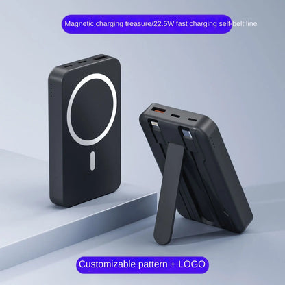 Magnetic Power Bank Comes With Wired Wireless Charging Magsafe Mini Shared Fast Charging Mobile Power Power Bank Prime Mart