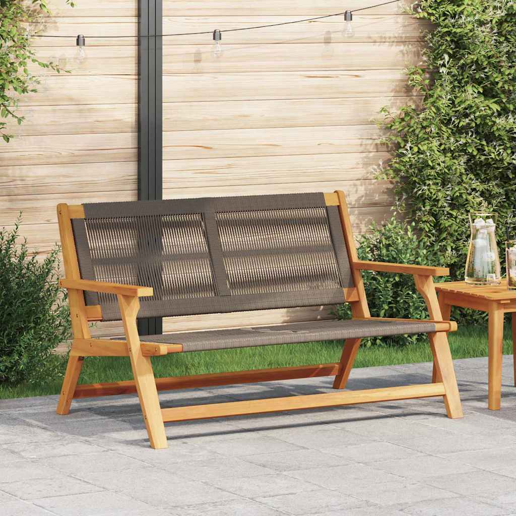 Grey Acacia Wood Garden Furniture – 78 x 122 x 73 cm Prime Mart