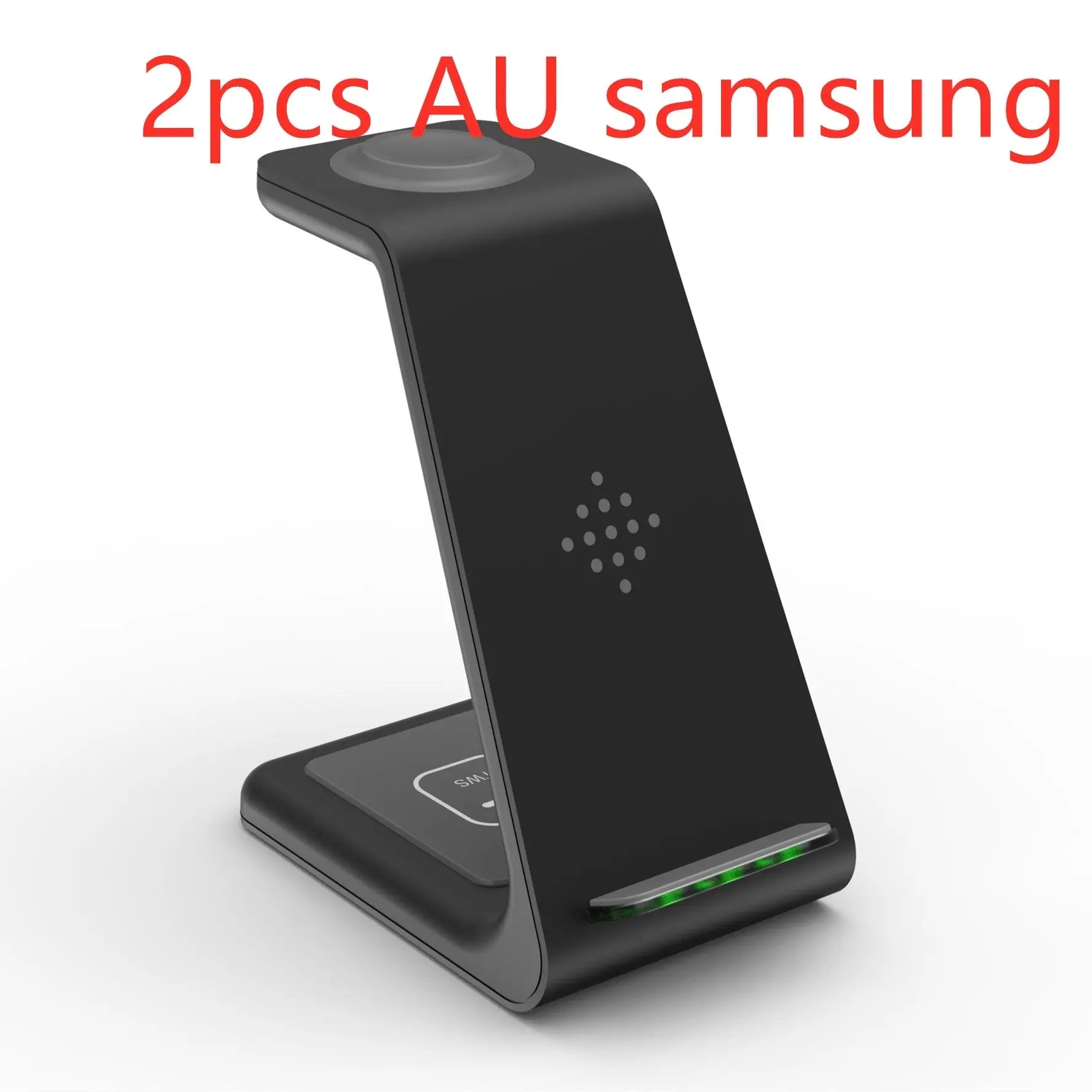 Prime Mart 3-in-1 Fast Charging Station – Wireless Quick Charge Dock & Phone Stand Prime Mart
