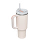 40oz Insulated Tumbler with Handle & Straw – Spill-Proof Travel Mug