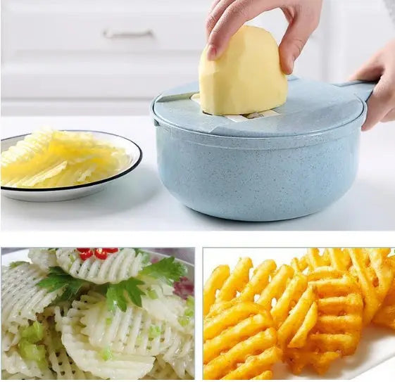 8-in-1 Mandoline Slicer & Vegetable Cutter – Prime Mart Prime Mart