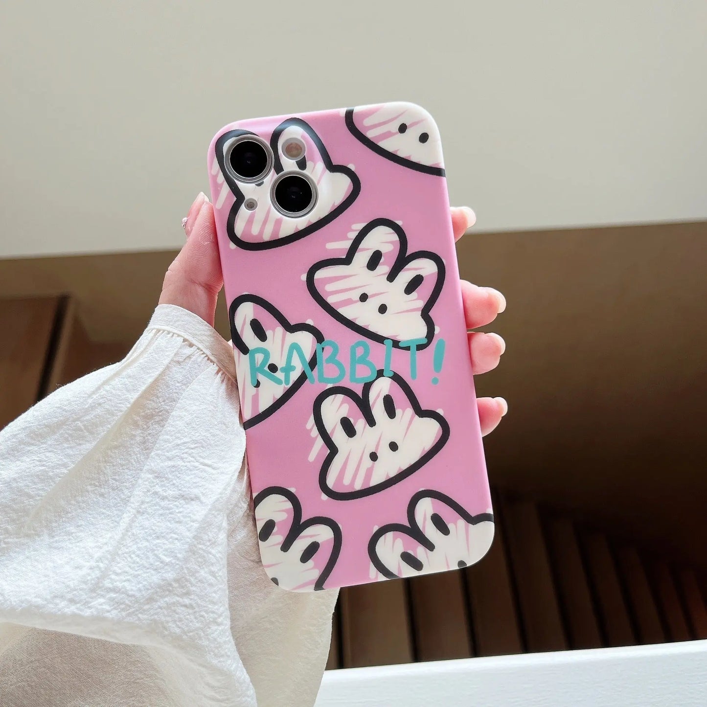 Lovely Graffiti Liquid Silicone Phone Case Prime Mart