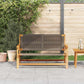 Grey Acacia Wood Garden Furniture – 78 x 122 x 73 cm Prime Mart