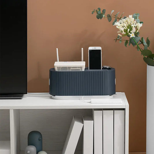Power Strip Cable Storage Box – Wire & Socket Organizer Prime Mart