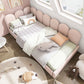 3FT Pink Velvet Daybed with Storage – 90x190cm Sofa Bed (No Mattress)