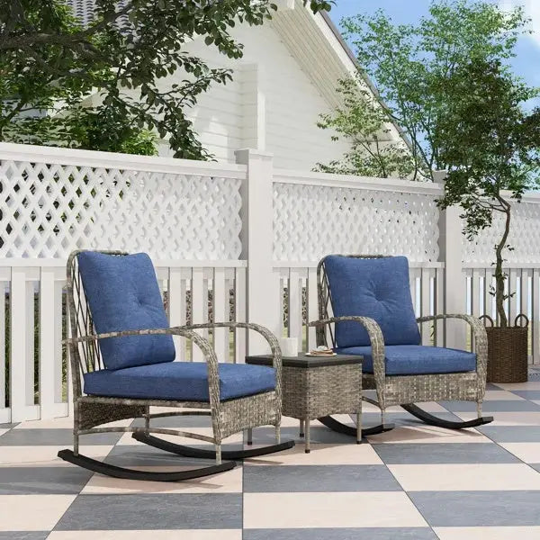 Rattan Chaise Lounge Chair, Wicker Patio Furniture Set Prime Mart