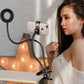 Prime Mart LED Selfie Ring Light – 8cm Adjustable Makeup & Live Light Prime Mart