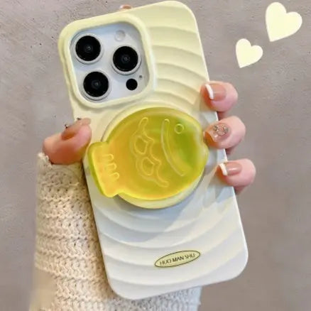 Personalized Gradient Ripple Circle For 15 Phone Cases Prime Mart