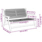 Grey Acacia Wood Garden Furniture – 78 x 122 x 73 cm Prime Mart