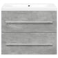 2-Piece Bathroom Furniture Set – Concrete Grey Wood Prime Mart