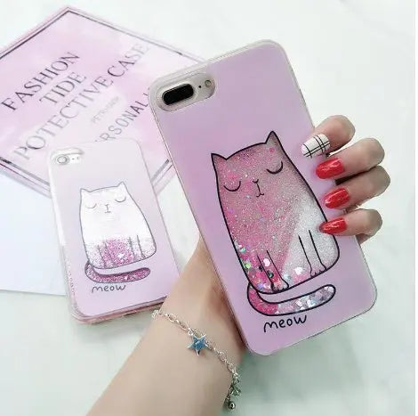 Compatible with Apple, Cat Phone Cases for iPhone 6 to iPhone X Prime Mart