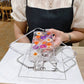Simulation Painted Flower Epoxy Phone Case Prime Mart