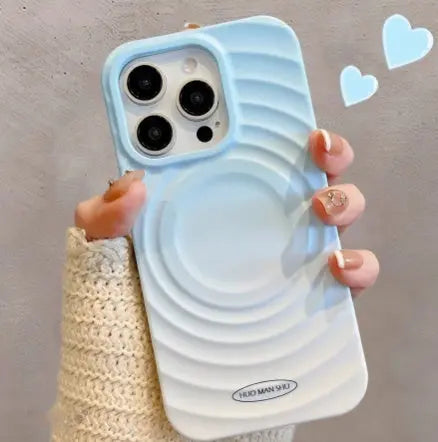 Personalized Gradient Ripple Circle For 15 Phone Cases Prime Mart