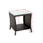 Outdoor Patio Furniture 1 Coffee Table With Clear Tempered Glass Prime Mart