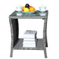Outdoor Patio Coffee Table – Clear Tempered Glass Prime Mart