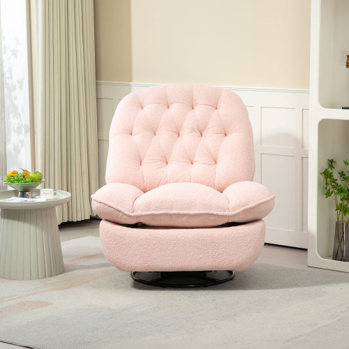 360° Swivel Recliner Chair with Chenille Upholstery – Gray
