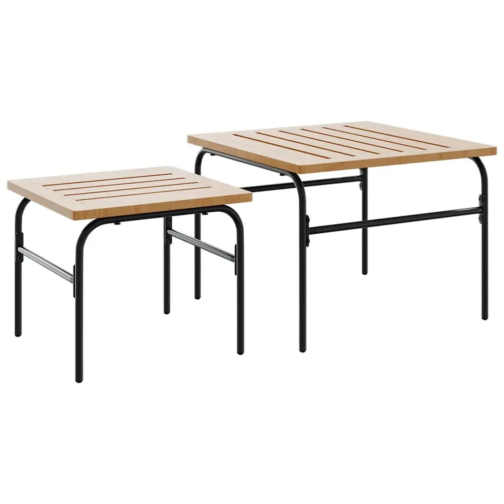 5-Piece Balcony Furniture Set – Black Steel with Cushions Prime Mart