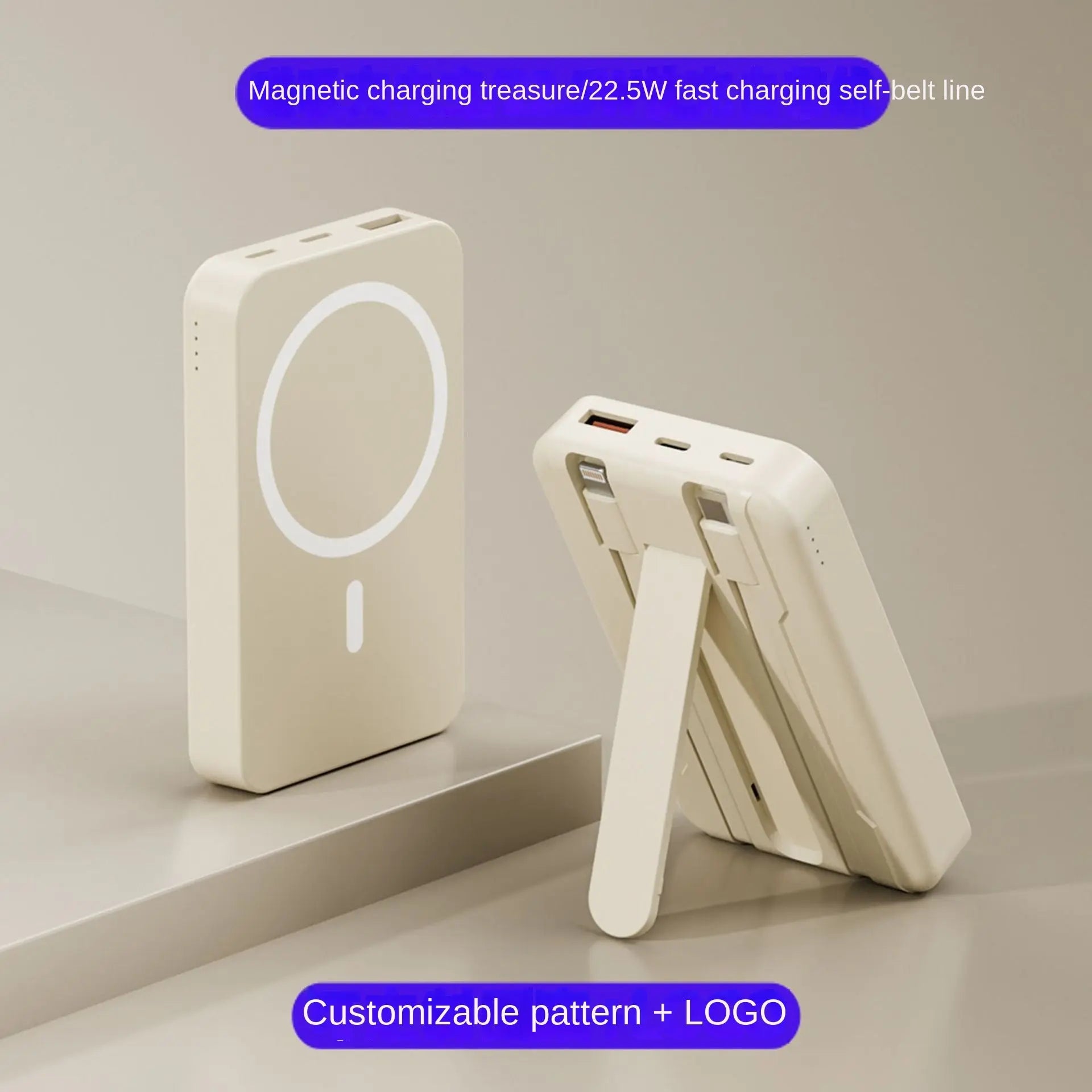 Magnetic Power Bank Comes With Wired Wireless Charging Magsafe Mini Shared Fast Charging Mobile Power Power Bank Prime Mart