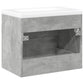 2-Piece Bathroom Furniture Set – Concrete Grey Wood Prime Mart