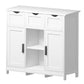 Cabinets With Drawers And Shelves, Living Room, Bedroom, Bathroom Decor Cabinets Furniture Home Decor - White Prime Mart