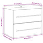 2-Piece Bathroom Furniture Set – Concrete Grey Wood Prime Mart