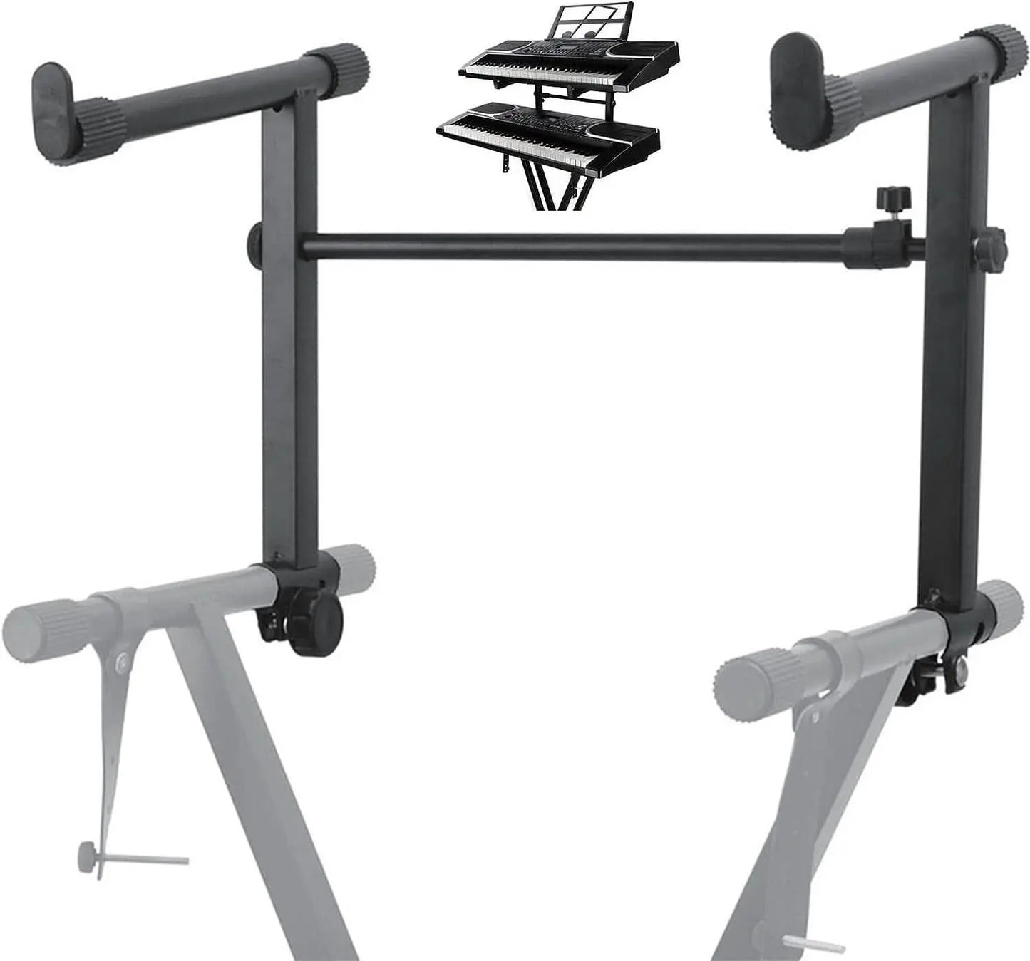 5 Core Keyboard Stand 2 Tier Adjustable Electric Piano Sturdy Foldable Holder 5 Core