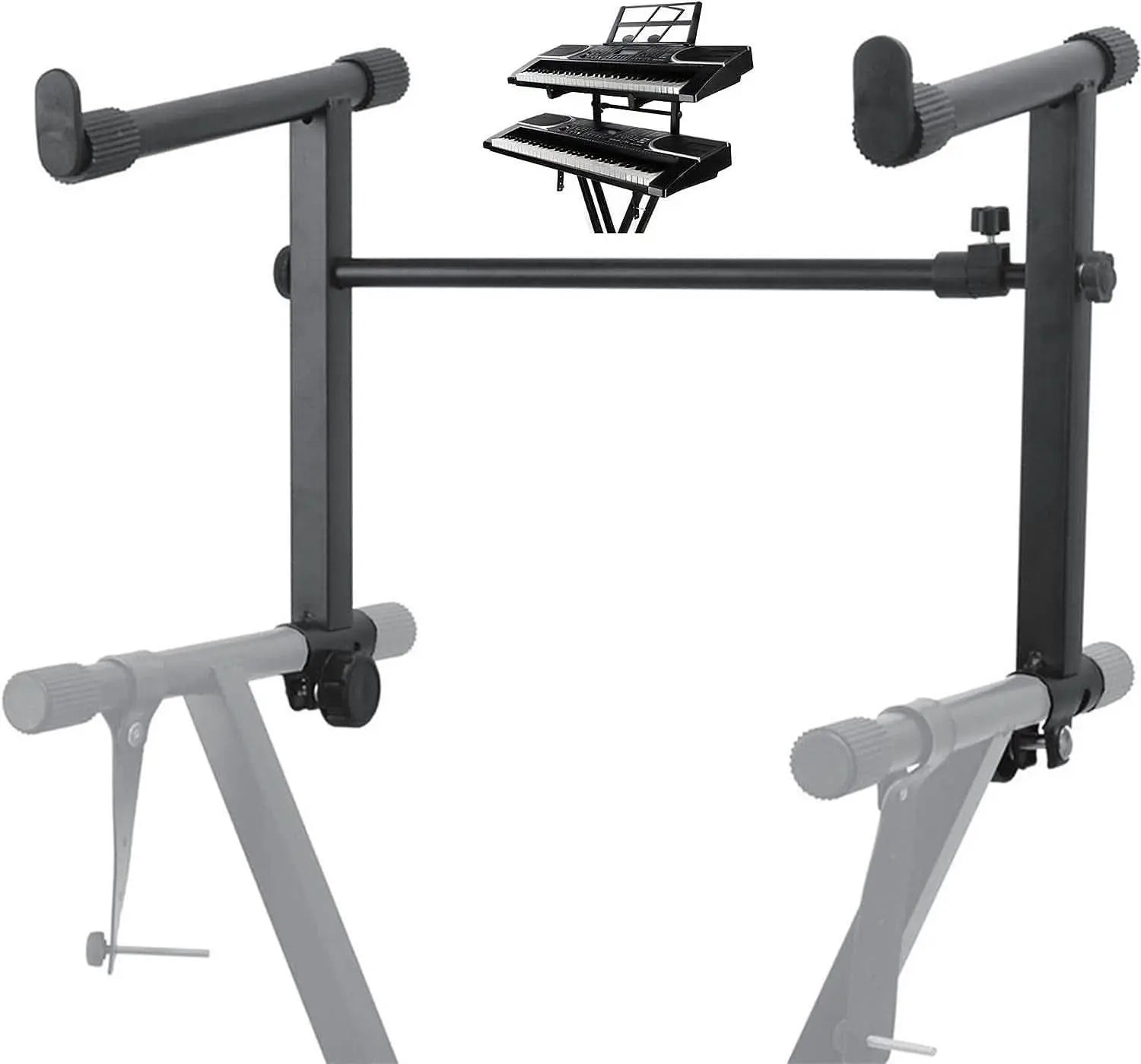 5 Core Keyboard Stand 2 Tier Adjustable Electric Piano Sturdy Foldable Holder 5 Core