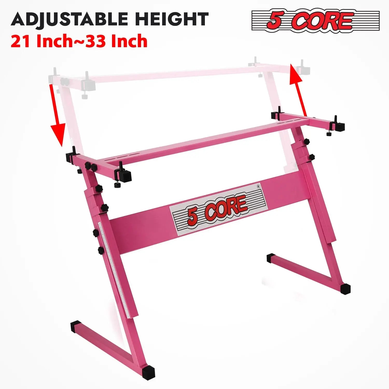 5 Core Keyboard Stand Z Style Height Adjustable Sturdy Piano Riser Lift Holder Stands 5 Core