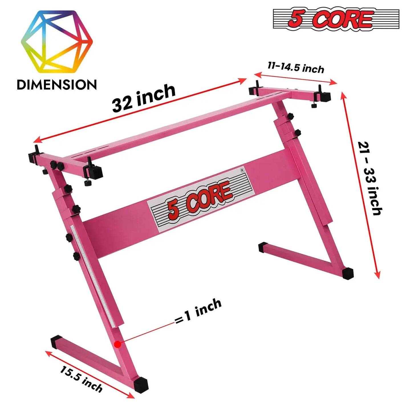 5 Core Keyboard Stand Z Style Height Adjustable Sturdy Piano Riser Lift Holder Stands 5 Core