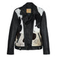 Cowhide Moto Jacket with Hair-On Panels Levante Hub