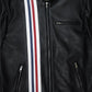 Patriot Racer with American Flag Leather Jacket Levante Hub