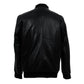 Black Classic Sheep Leather Bomber Jacket Levante Hub