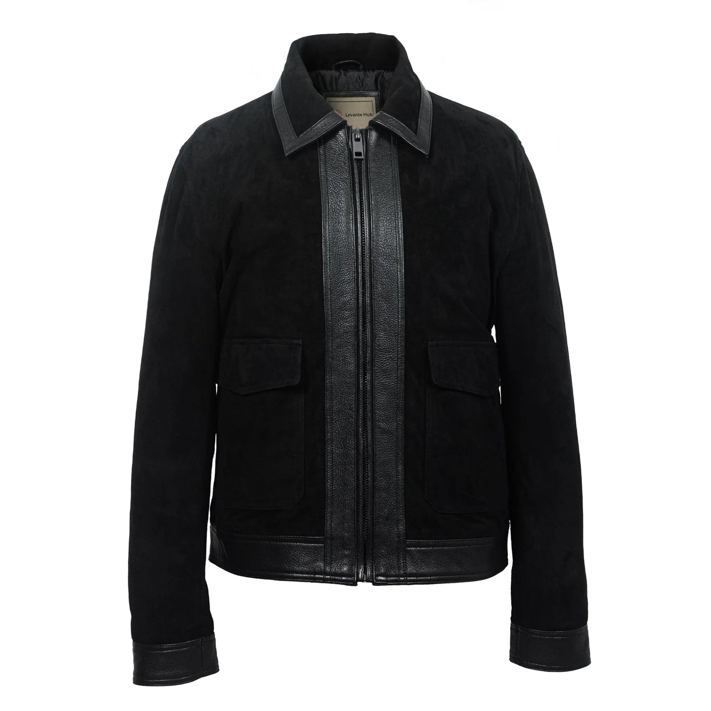 Shadowline Goat Suede Jacket – Matte Black Levante Hub