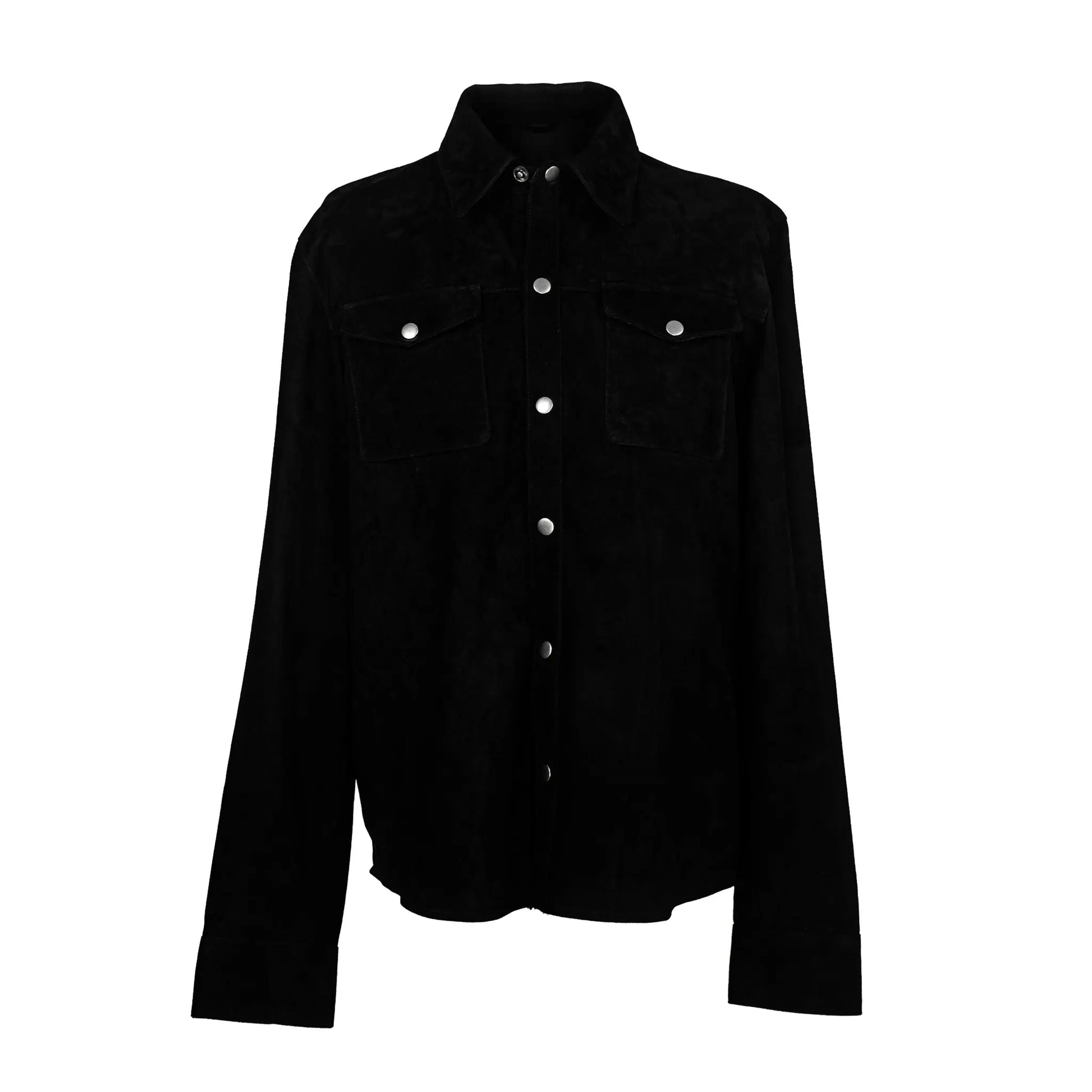 Blackout Goat Suede Shirt Levante Hub