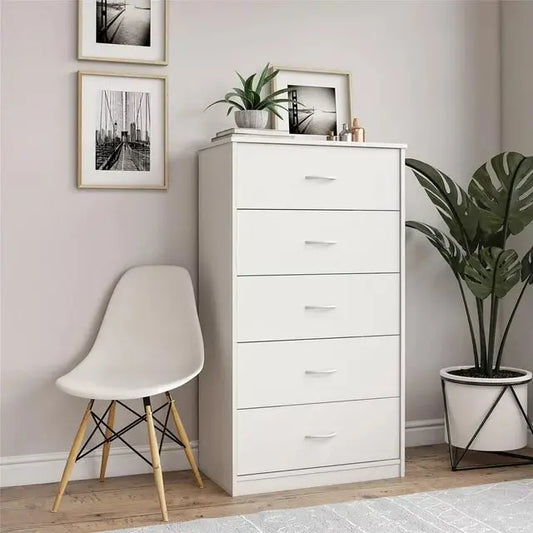 Classic Elegance: Five-Drawer Chest for Organized Living CN