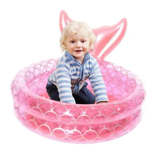 Mermaid Pool Inflatable Swimming Bathing Tub for Kids OBA