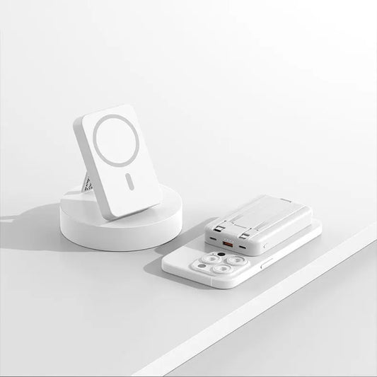 Magnetic Power Bank Comes With Wired Wireless Charging Magsafe Mini Shared Fast Charging Mobile Power Power Bank Prime Mart