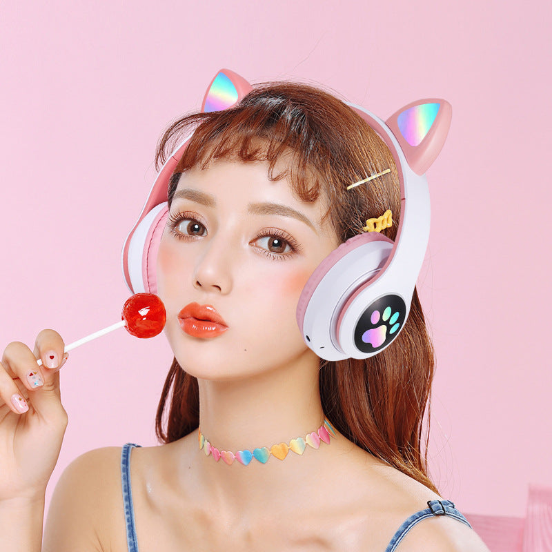 Cat Ear Bluetooth Headset – Wireless with Flashing Lights
